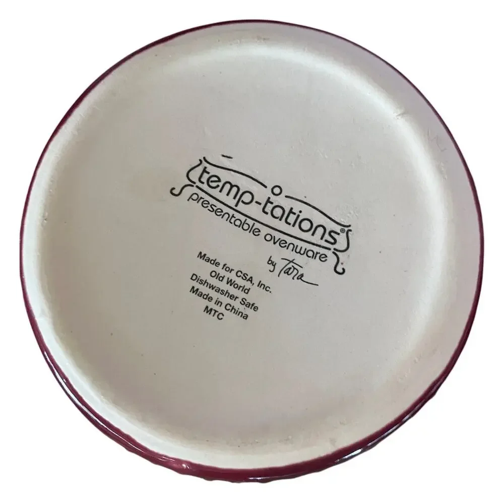 Temp-tations Butter Keeper Crock Old World Ceramic Stoneware
